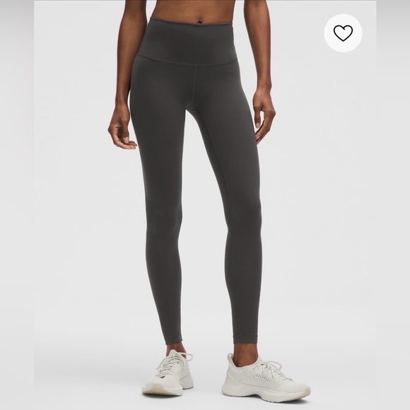 Lululemon Athletica Wunder Train 28” Graphite Gray High Rise Leggings - Picture 1 of 4